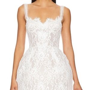 Elegant White Lace Dress